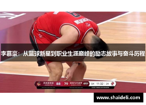李慕豪：从篮球新星到职业生涯巅峰的励志故事与奋斗历程